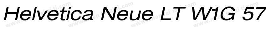 Helvetica Neue LT W1G 57 Bold conde字体转换